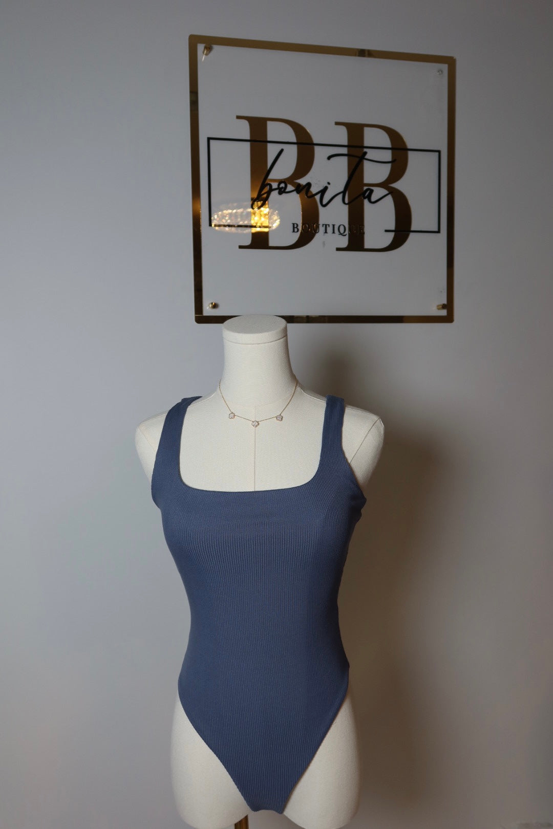 Emma bodysuit (Dusty Blue)