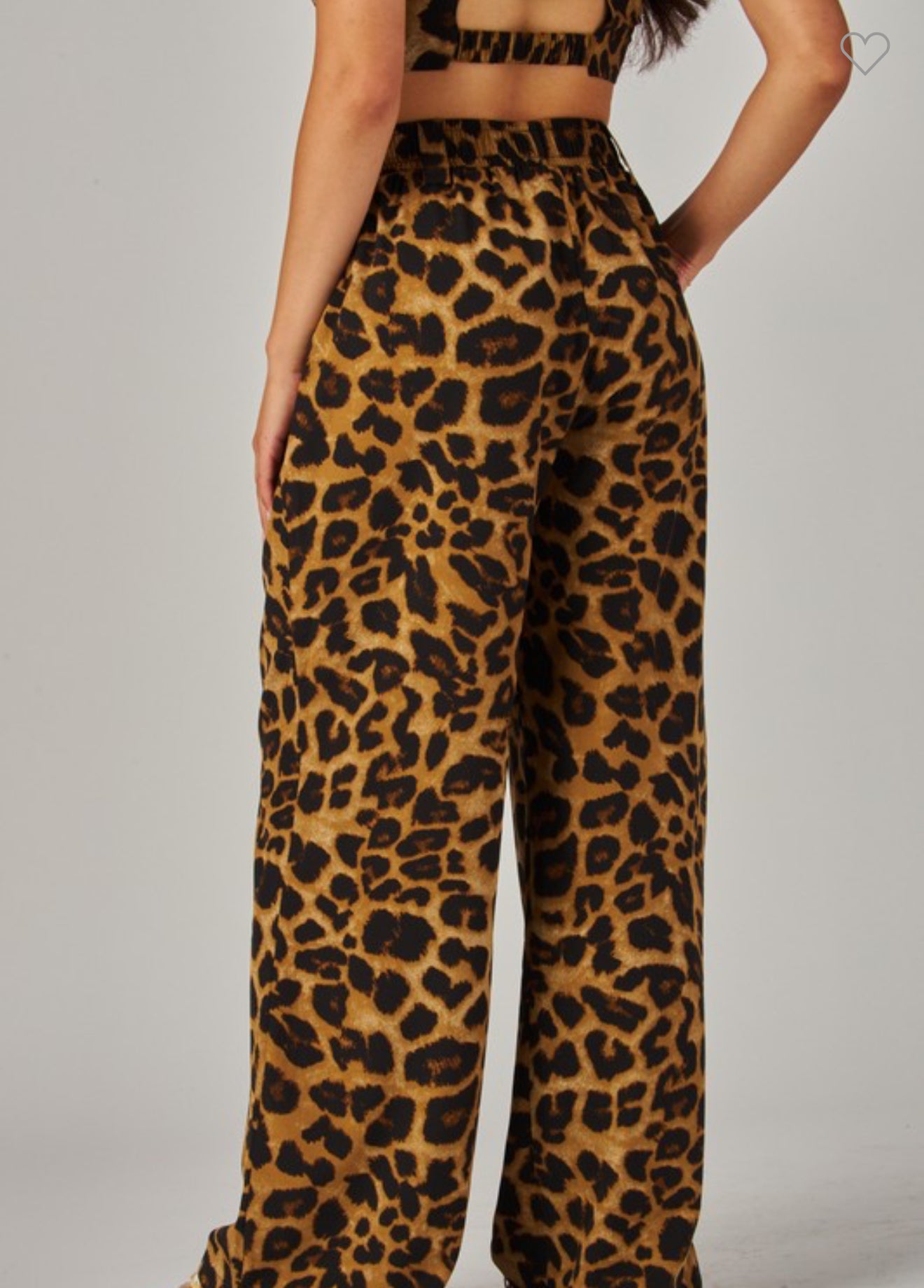 Leopard Print Silk Set