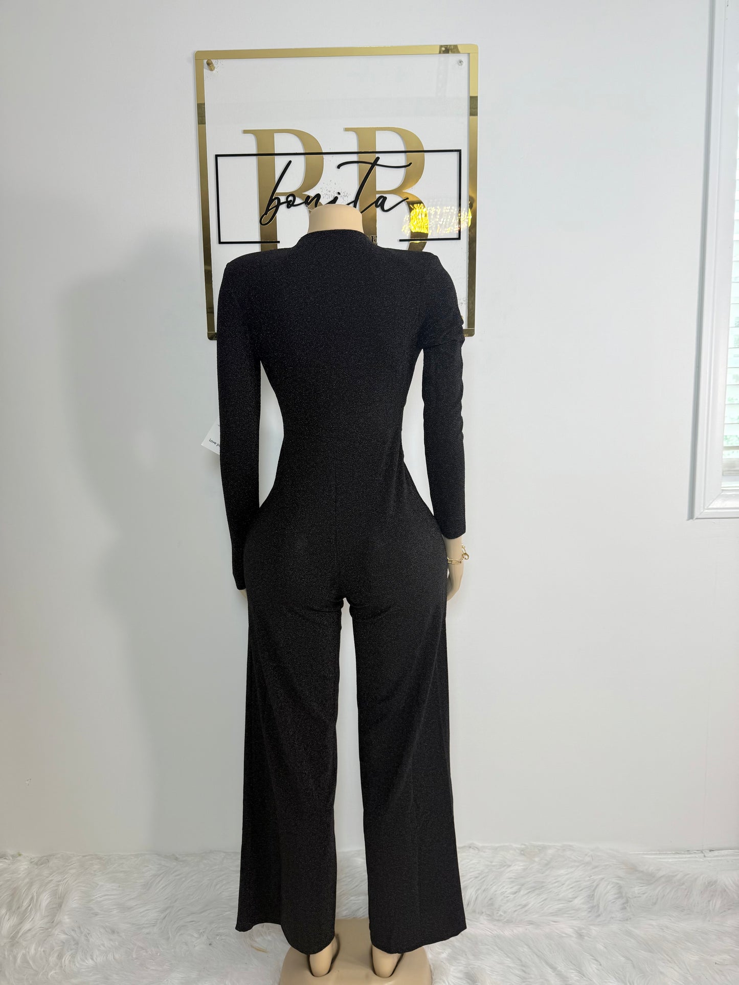 Shimmer Wrap Jumpsuit