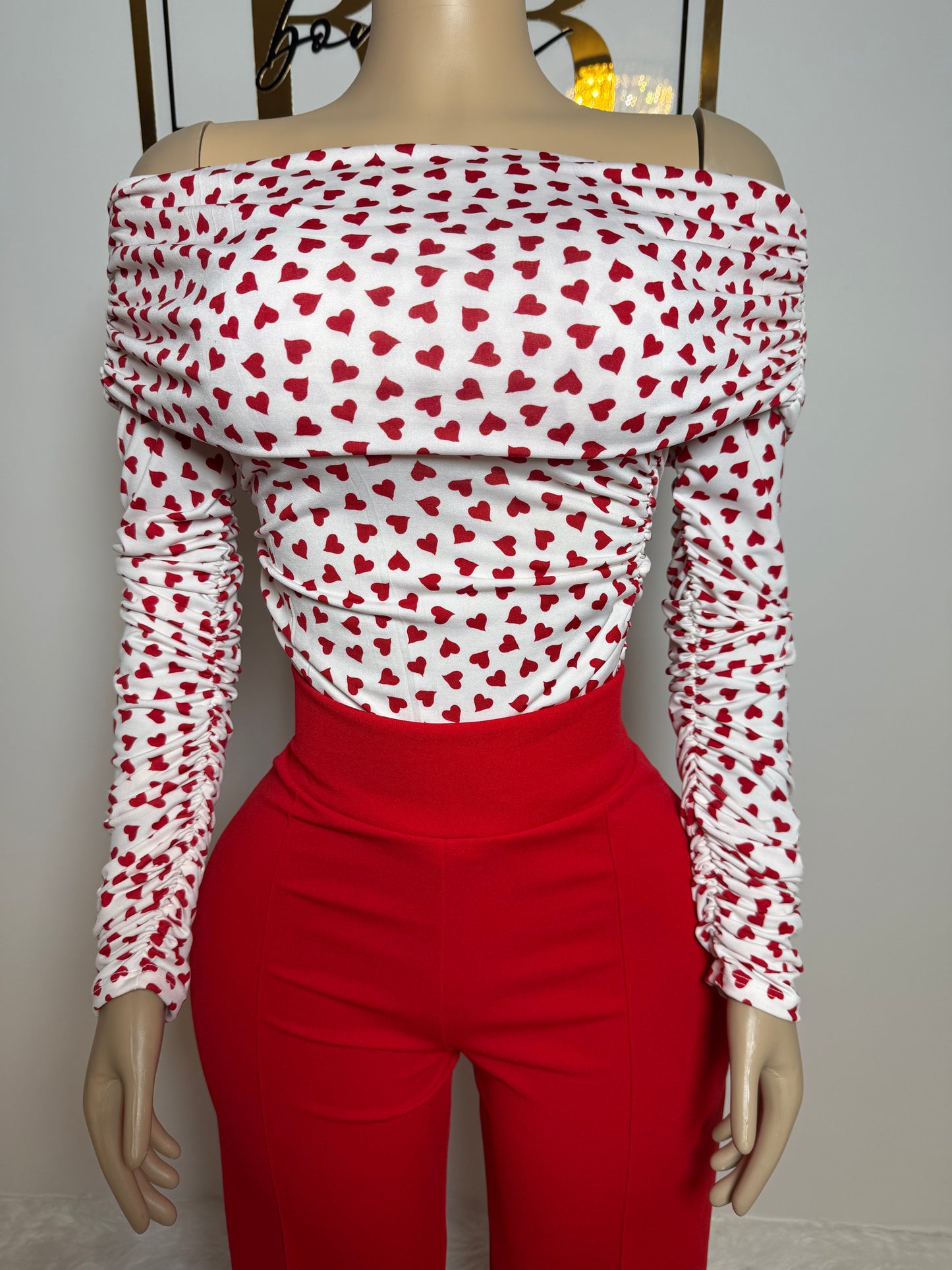 Heart White Top