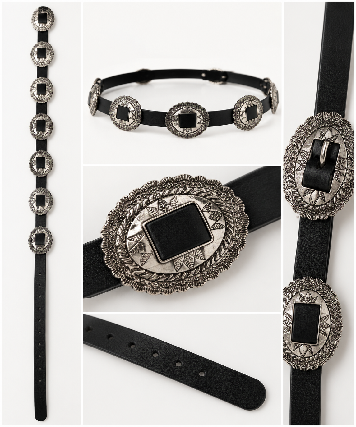 Western Black Thin Belt