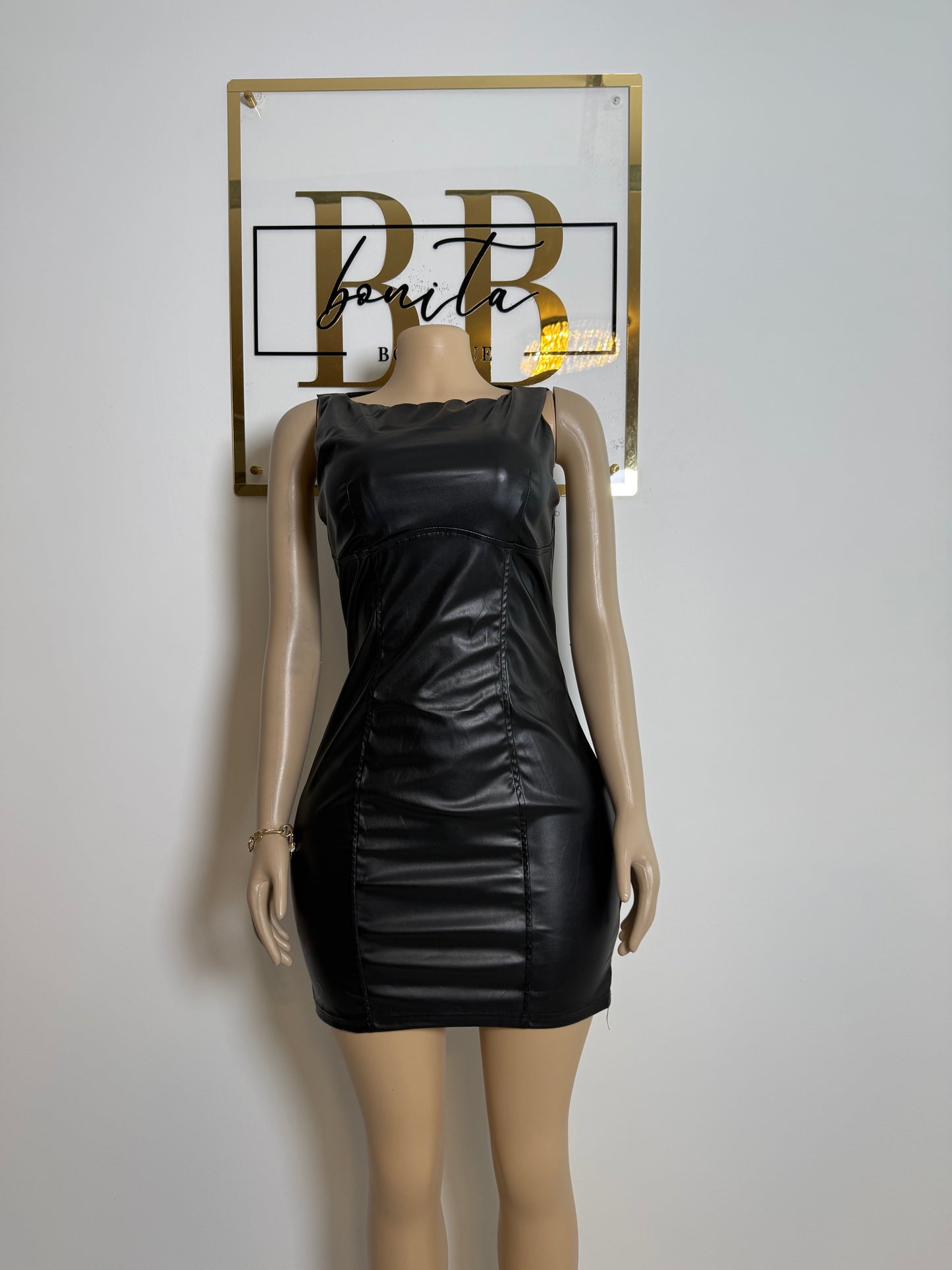 Daisy Leather Black