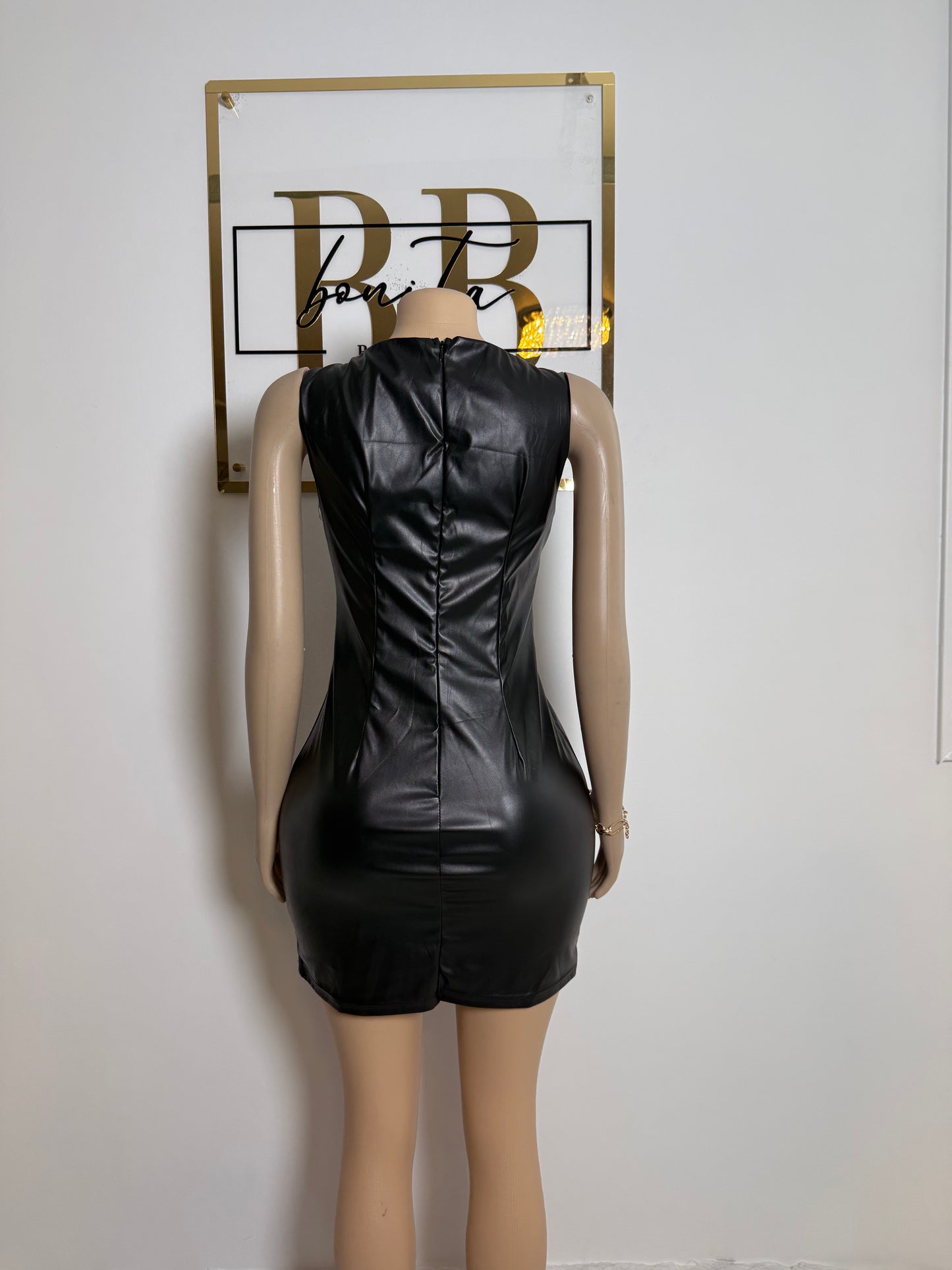Daisy Leather Black