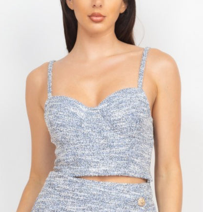 Blue Knit 2-Piece Set