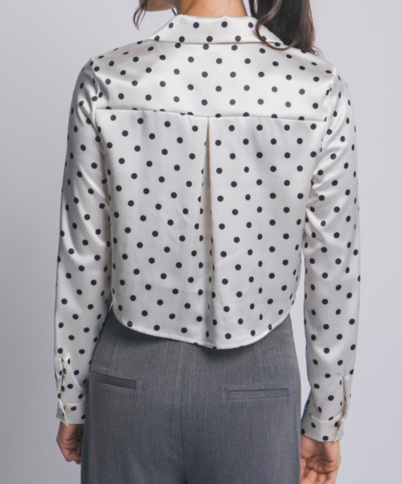 Polka Satin Top