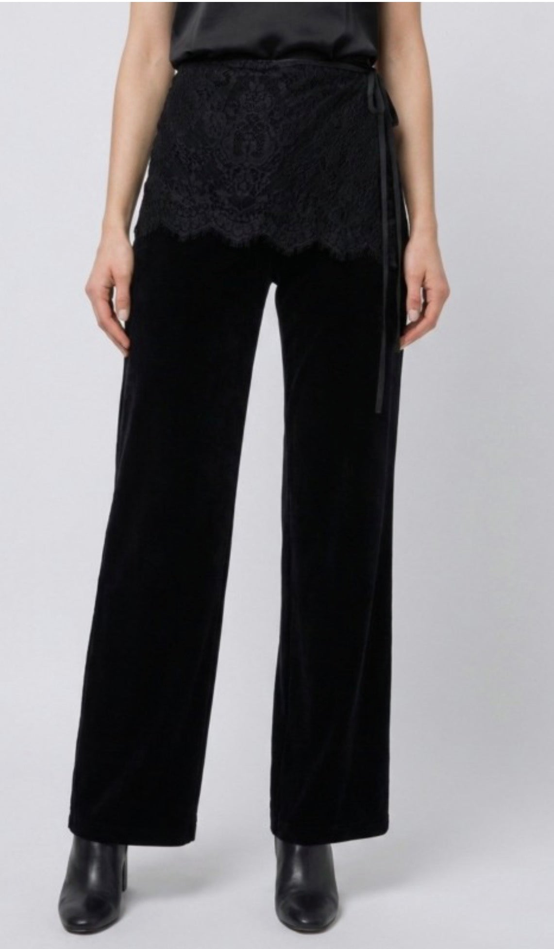 Velvet lace pants ￼