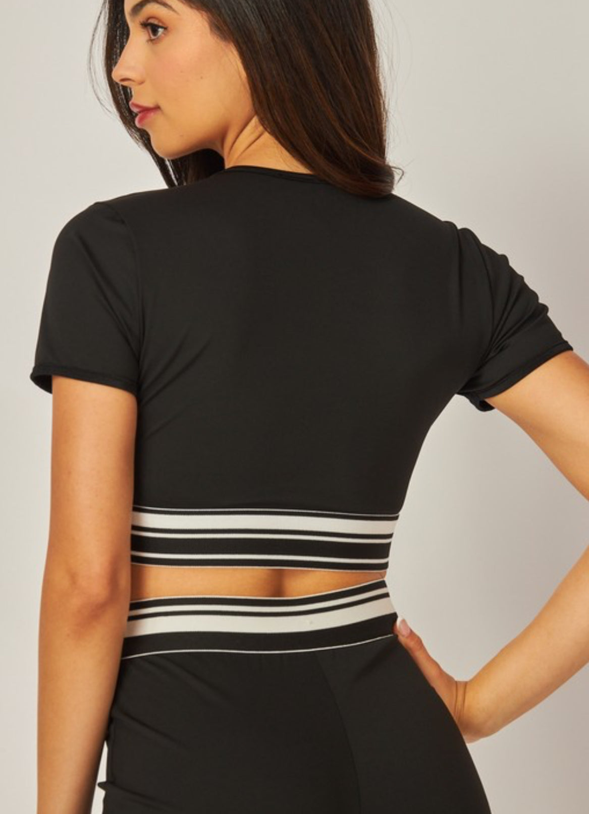 Sleek Stripes Two-Piece Set