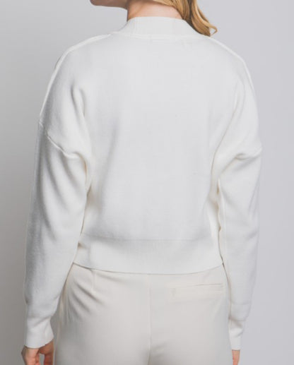 Ivory Button Up Cardigan