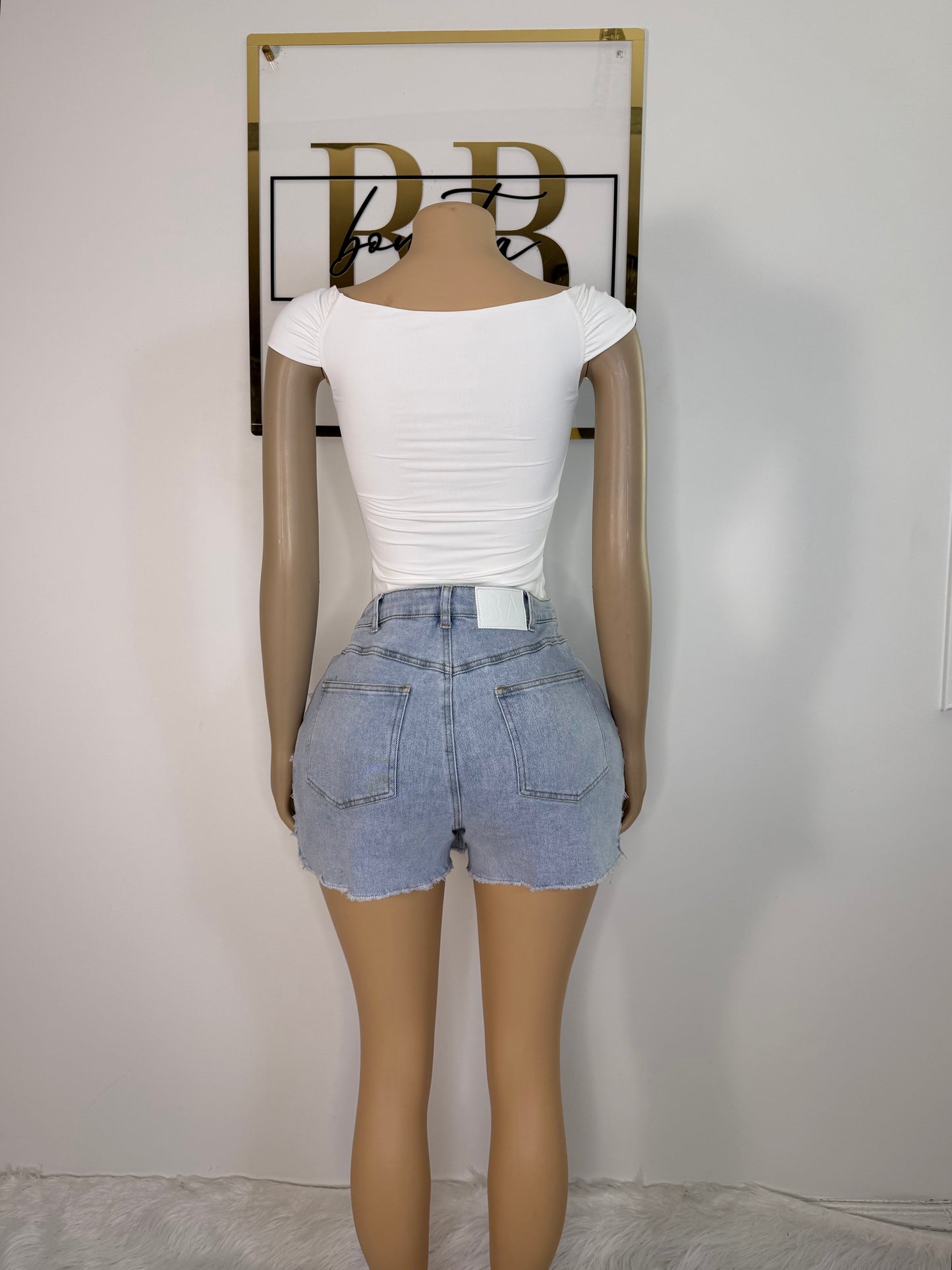 Golden Button Skort