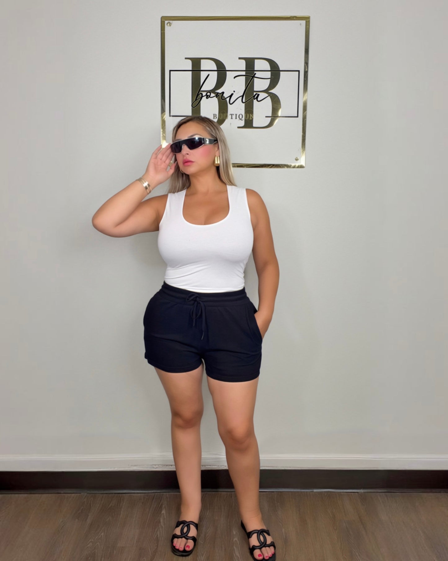 Drawstring Pocket Shorts