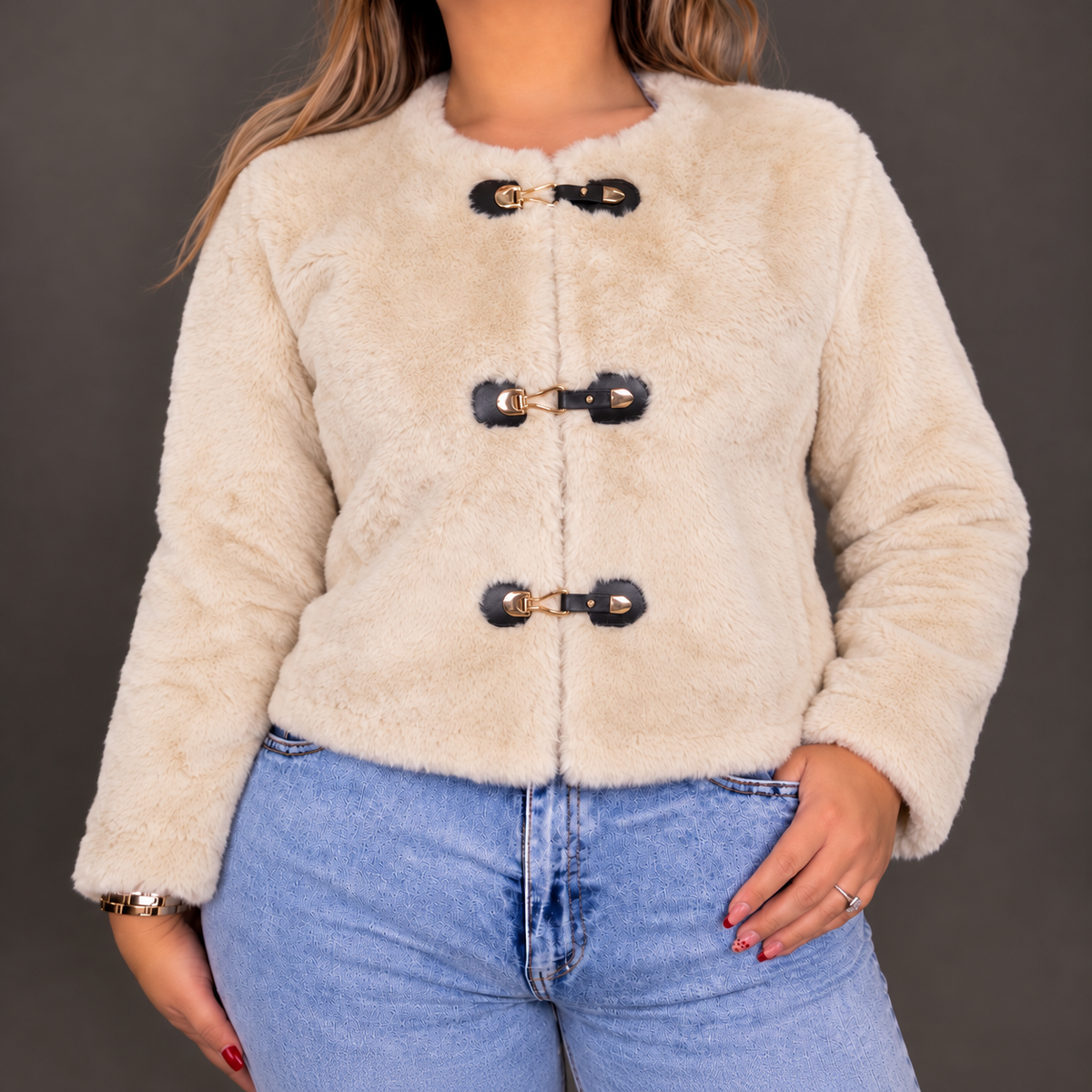 Fur Jacket Ivory