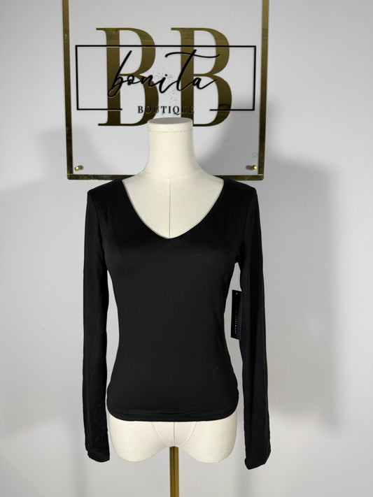 Double Layer Black Top