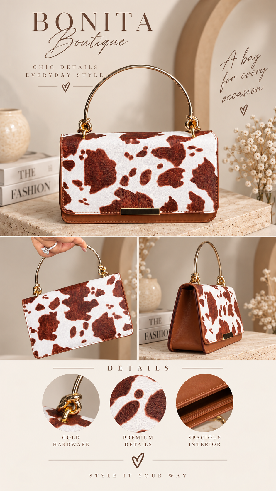 Cowprint Bag
