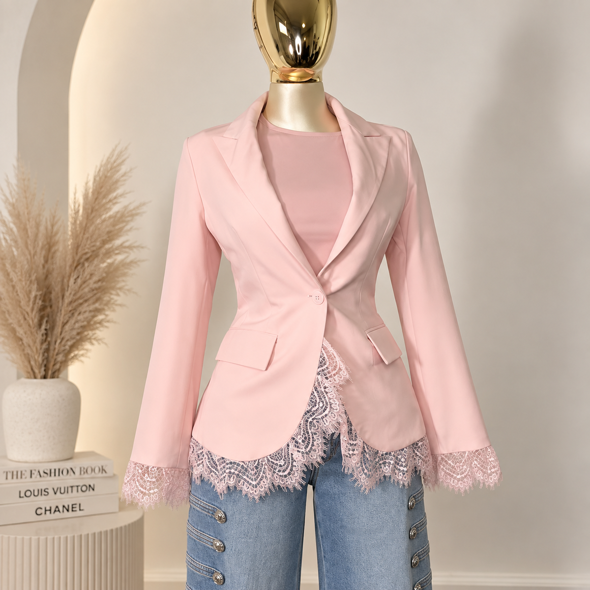 Blush Lace Blazer