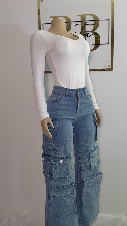 Shine Cargo Jeans